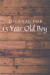 Journal For 13 Year Old Boy