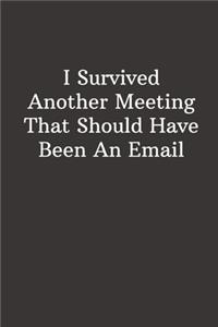 I Survived Another Meeting That Should Have Been An Email