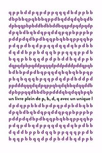 Un livre plein de p, b, d, q avec un unique l