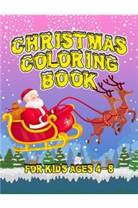 Christmas Coloring Book for Kids Ages 4-8