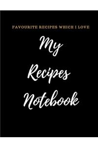 My Recipes Notebook Journal