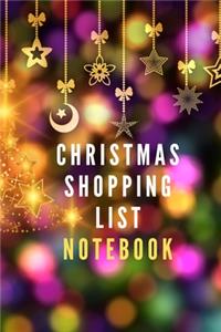 Christmas shopping list notebook for your Planning gifts and to be ready for Christmas and Don't Forget someone