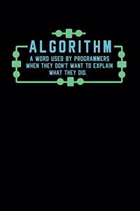 Algorithm A Word Used By Programmers When They Don't Want To Explain What They Did
