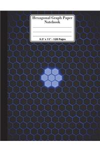 Hexagonal Graph Paper Notebook. 8.5