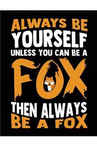 Always Be Yourself Unless You Can Be a Fox Then Always Be a Fox