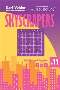 Sudoku Skyscrapers - 200 Normal Puzzles 8x8 (Volume 11)