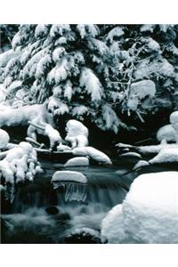 Winter Theme School Composition Book Breathtaking Scene 130 Pages
