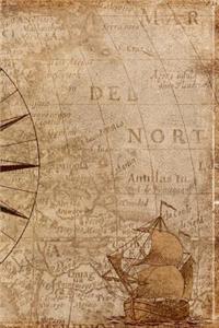 Compass Rose Lined Journal