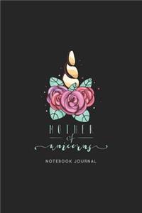 Mother of Unicorns Notebook Journal