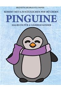 Malbuch für 4-5 jährige Kinder (Pinguine)
