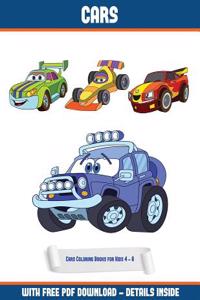 Cars Coloring Books for Kids 4 - 8
