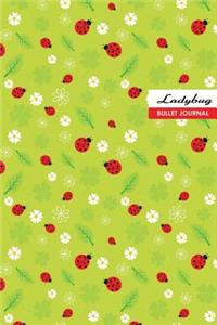 Ladybug: Compact 6 x 9 inches 120 pages Cream Paper Blank Dot Grid Notebook