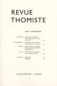 Revue Thomiste - 3/2005