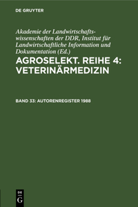 Autorenregister 1988