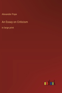 Essay on Criticism