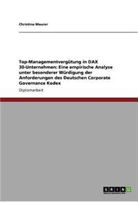 Top-Managementvergütung in DAX 30-Unternehmen