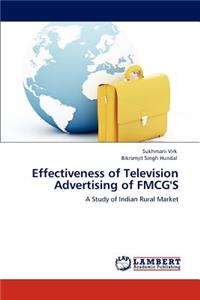 Effectiveness of Television Advertising of FMCG'S