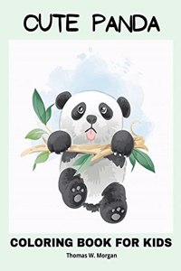 Cute Panda Coloring Book for Kids Ages 2-6