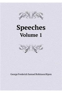 Speeches Volume 1