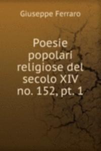 Poesie popolari religiose del secolo XIV