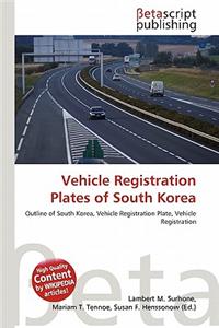 Vehicle Registration Plates of South Korea