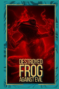 Destroyed frog against evil
