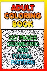 Coloring Book Adults - 227 Pages Geometric and Floral Pattern