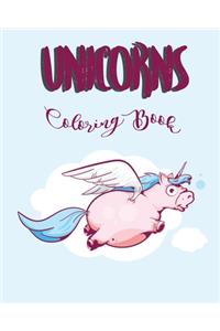 Unicorns coloring book