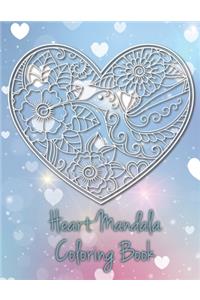 Heart Mandala Coloring Book