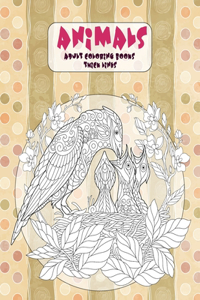 Adult Coloring Books Thick Lines - Animals