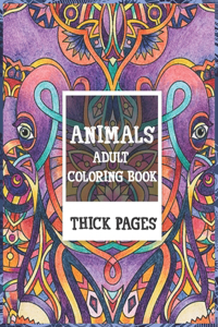 Adult Coloring Book Thick pages - Animals