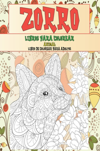 Libros para colorear - Libro de colorear para adultos - Animal - Zorro
