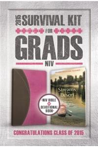 2015 Survival Kit for Grads-NIV-Streams in the Desert for Graduates [With Streams in the Desert for Graduates]