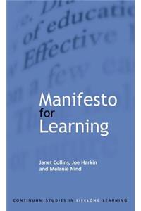 Manifesto for Learning