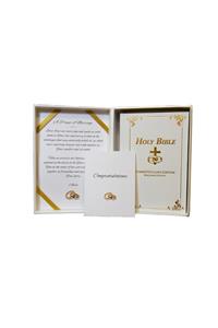 Hand-Size KJV Marriage Bible - White Keeepsake