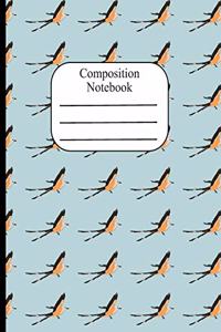 Composition Notebook: Scissor-tailed Flycatcher Polka Dot Wide Ruled Composition Book - 120 Pages - 60 Sheets