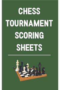 Chess Tournament Scoring Sheets