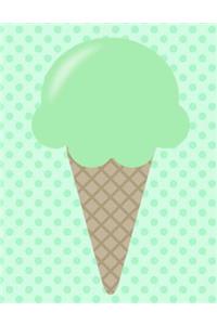 Mint Ice Cream Notebook
