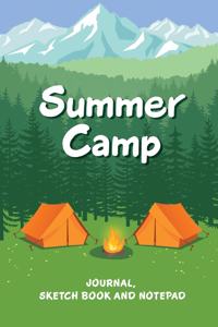Summer Camp Journal Sketch Book and Notepad