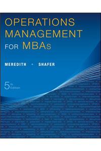 Operations Management for MBAs
