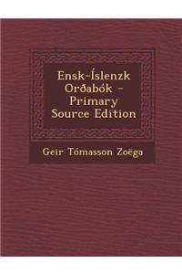 Ensk-Islenzk Oroabok