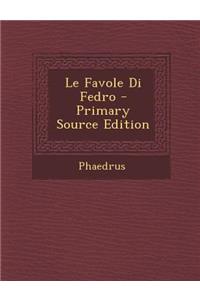 Le Favole Di Fedro