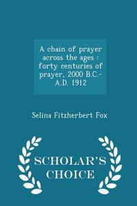 A Chain of Prayer Across the Ages