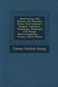 Beschreibung Aller Nationen Des Russischen Reichs