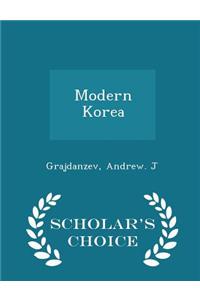 Modern Korea - Scholar's Choice Edition