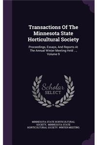 Transactions of the Minnesota State Horticultural Society