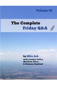 Complete Friday Q&A