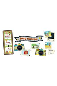 Hipster Story Elements Bulletin Board Set