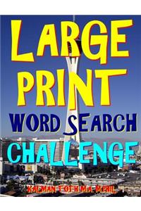 Large Print Word Search Challenge