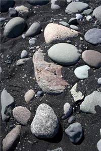 Stones on a Black Sand Beach Textures in Nature Journal